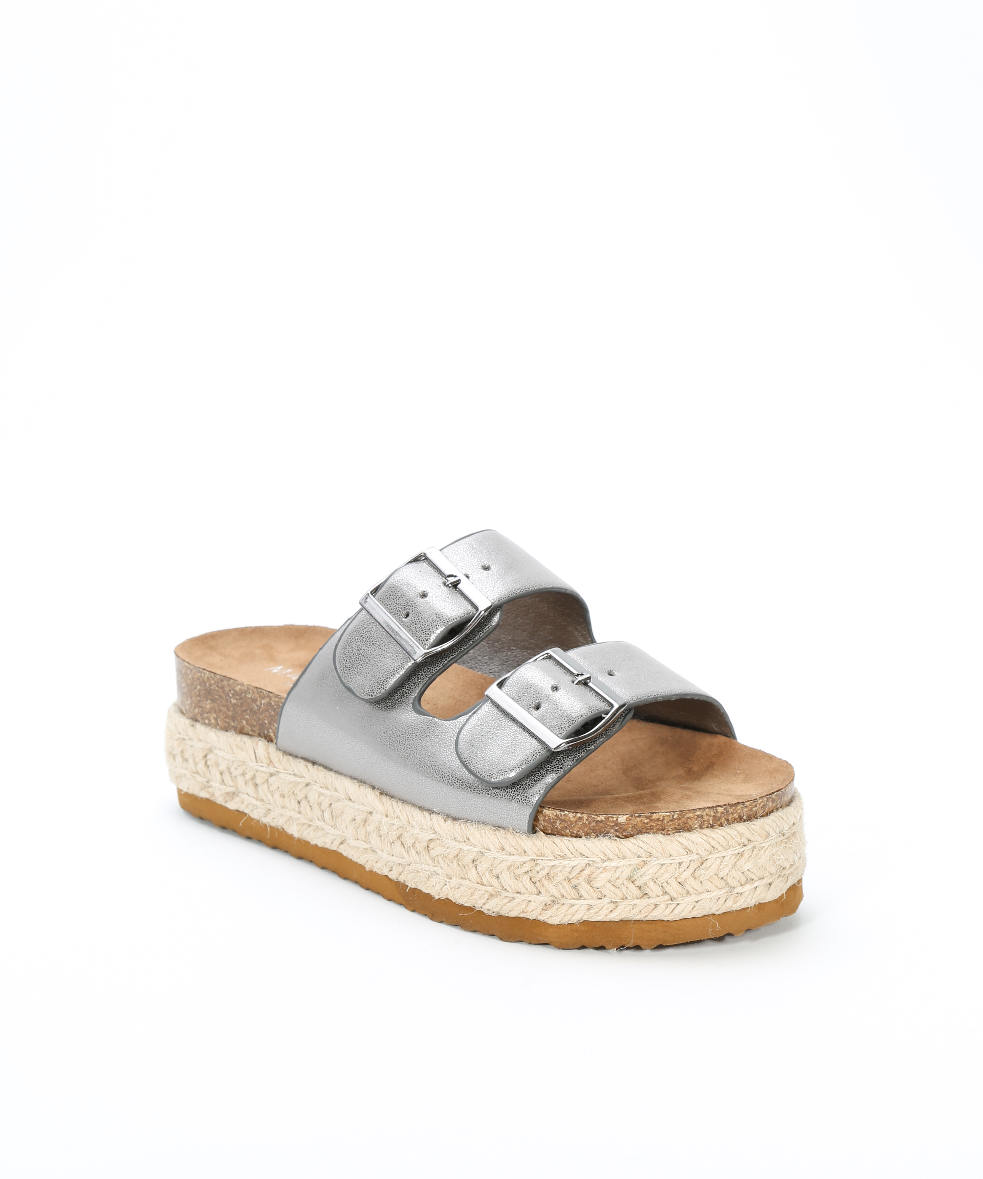 Sandalias plataforma doble hebilla image number null